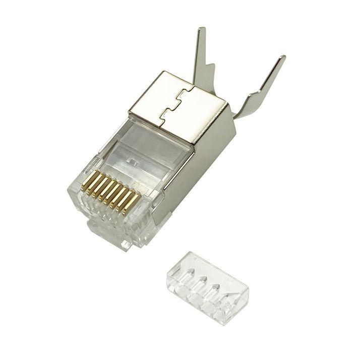 Lanview RJ45 STP plug Cat6a for AWG22-23 solid/stranded conductor 10 pcs. in a bag Lanview RJ45 STP plug Cat6a for AWG22-23 solid/stranded conductor 10 pcs. in a bag