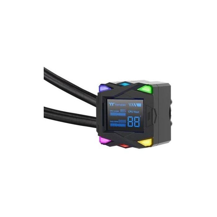 Thermaltake LA240-S ARGB Kit de refrigeración líquida para placa base, ventilador 12 cm, negro 1