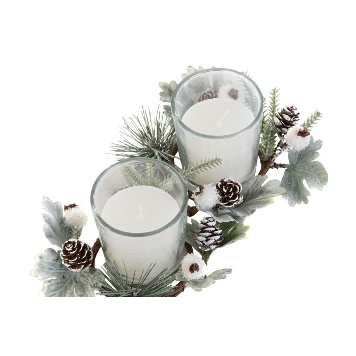 Vela Navidad Moderna DKD Home Decor Blanco 10 x 7 x 10 cm Set de 2 2 Vela Navidad Moderna DKD Home Decor Blanco 10 x 7 x 10 cm Set de 2 2