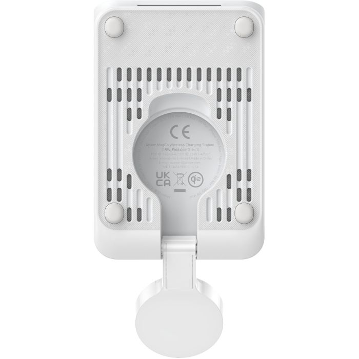 Anker MagGo Cargador Inalámbrico 15W, Estación de Carga 3 en 1 para iPhone, AirPods y Apple Watch 8