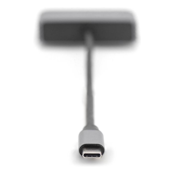 Digitus Adaptador Mini DP + VGA 4K/30Hz Gris Aluminio 20cm