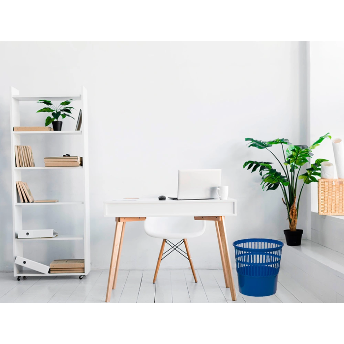 Q-connect Papelera de Plástico Rejilla 15 Litros Azul 285x290 mm 4