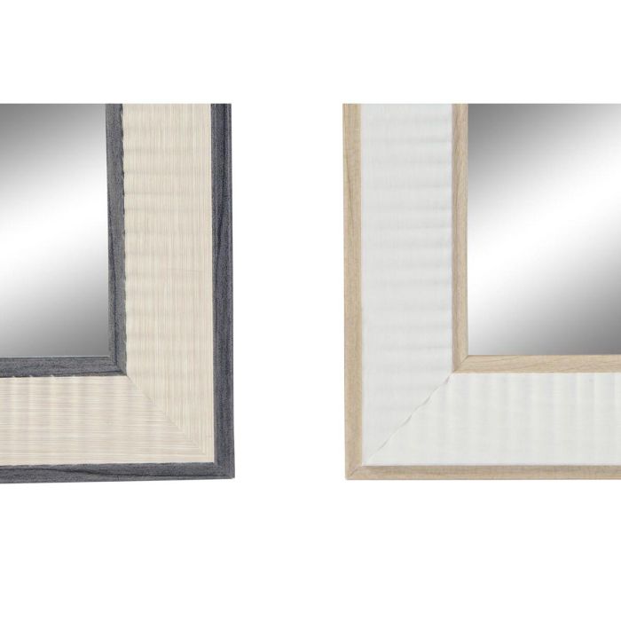 Espejo de pared DKD Home Decor Blanco Marrón Gris oscuro 36 x 2 x 95,5 cm (4 Unidades) 2 Espejo de pared DKD Home Decor Blanco Marrón Gris oscuro 36 x 2 x 95,5 cm (4 Unidades) 2