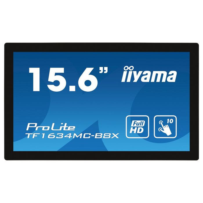 iiyama TF1634MC-B8X Monitor Táctil de 15.6" Full HD LED 1920x1080 con HDMI y DisplayPort 1 iiyama TF1634MC-B8X Monitor Táctil de 15.6" Full HD LED 1920x1080 con HDMI y DisplayPort 1