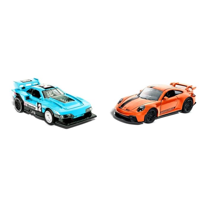 Mattel HPR91 Hot Wheels Pack 2 Coches De Carreras 1:43 Vehículos Metálicos con Detalles Auténticos 3 Mattel HPR91 Hot Wheels Pack 2 Coches De Carreras 1:43 Vehículos Metálicos con Detalles Auténticos 3