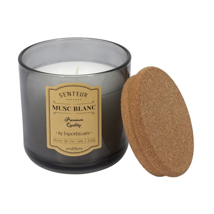 Home Deco Factory Vela Perfumada Apothicaire - Ámbar, Flor de Algodón, Almizcle Blanco - 270g, 35h 5