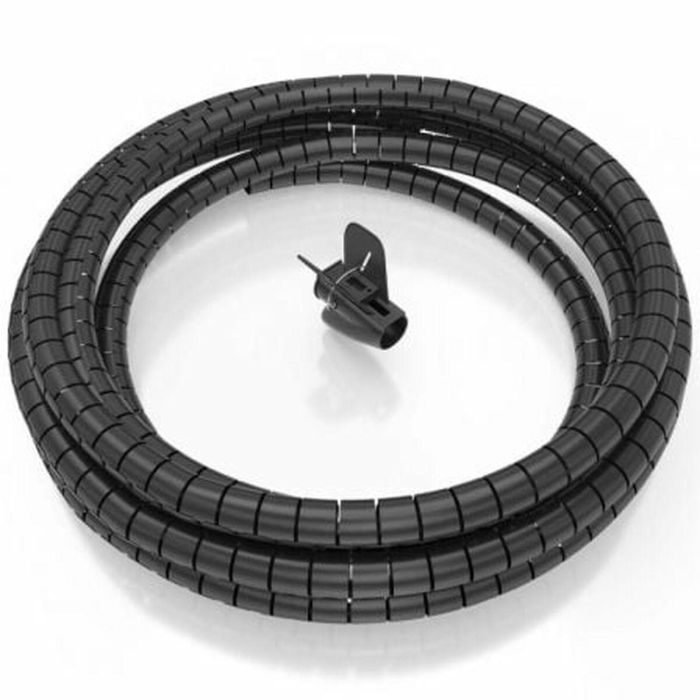 AISENS - ORGANIZADOR DE CABLE EN ESPIRAL 25MM, NEGRO, 6.0M