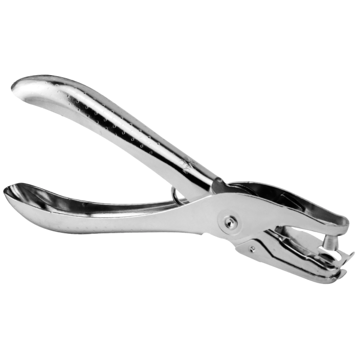 Q-connect KF18765 Taladrador de Tenaza Metálico Cromado, 1 Taladro, Capacidad 6 Hojas 1