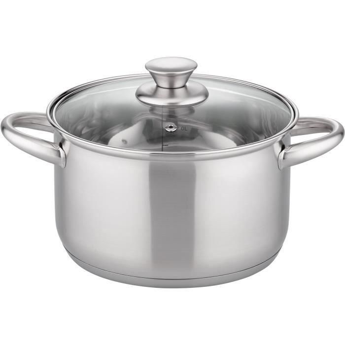 Horno holandés - GSW - RIGO - 24 cm - Inducción - Acero inoxidable