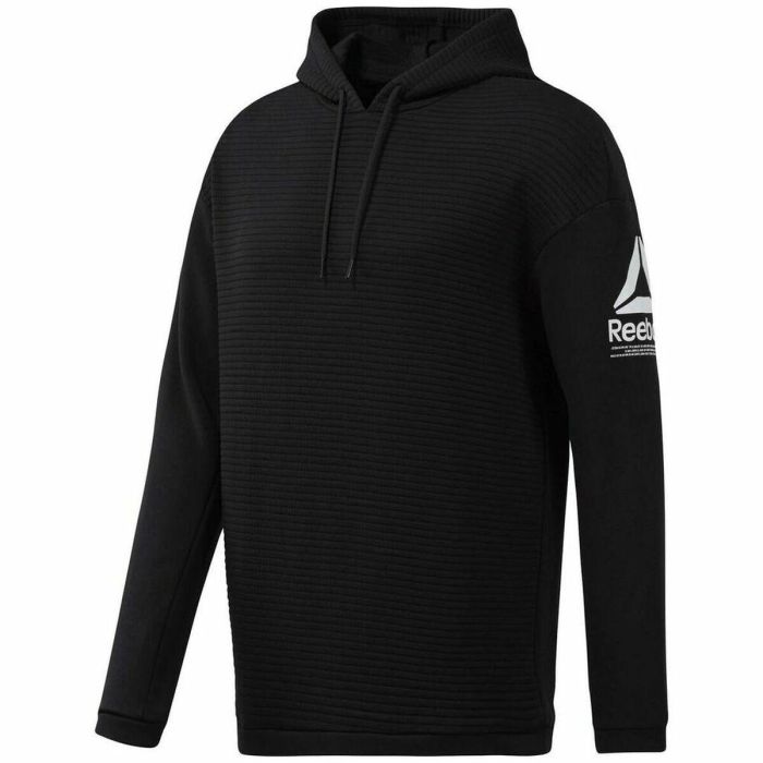 Sudadera con Capucha Hombre Reebok FLEECE OTH HOOD EC0880 Negro