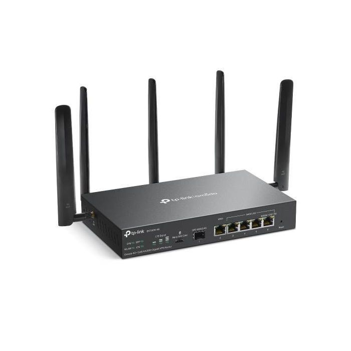 TP-Link Omada ER706W-4G Router Inalámbrico Gigabit Ethernet Doble Banda Wi-Fi 6 (2.4 GHz / 5 GHz) con 4G Negro 2 TP-Link Omada ER706W-4G Router Inalámbrico Gigabit Ethernet Doble Banda Wi-Fi 6 (2.4 GHz / 5 GHz) con 4G Negro 2