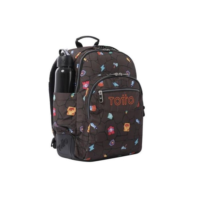 Totto Mochila Escolar Estampado Videojuego MA04ECO029-2210N-3Y7 Capacidad 20L 3