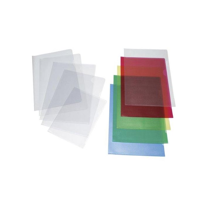 Dosier Angulo Recto Grafoplas Pvc Grabado Fº Troquelado Amarillo Paquete De 50