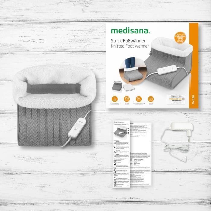 Calentador de pies - MEDISANA - FW 150 - 6 niveles de temperatura - Temporizador - Lavable - Calienta y alivia 4 Calentador de pies - MEDISANA - FW 150 - 6 niveles de temperatura - Temporizador - Lavable - Calienta y alivia 4