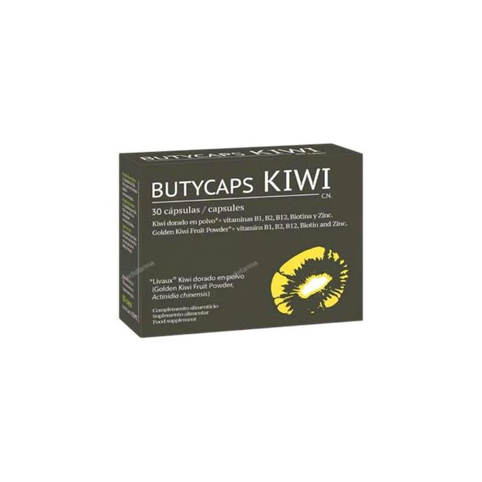 Butycaps Kiwi Dorado 30 Cápsulas - Complemento alimenticio con Vitaminas B y Zinc para aumentar los niveles de butirato