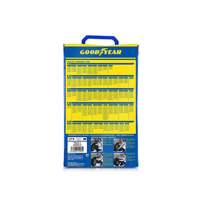 Goodyear Cadenas Ultra Grip Talla L CS12 CS5 GOD8012 No Vibran Rápido y Fácil de Instalar 3