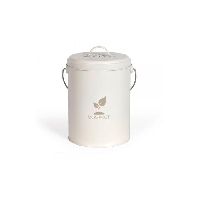 Livoo MES154C Cubo de compostaje de cocina Cream de 6 l 1