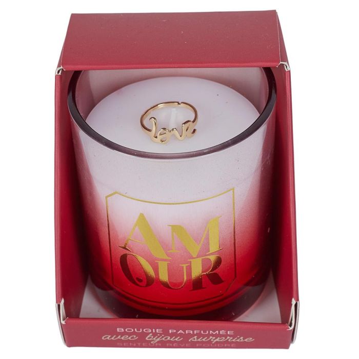 The Concept Factory Vela Perfumada Anillo Joya Love, Colección Bougie, Vidrio/Cristal Máquina