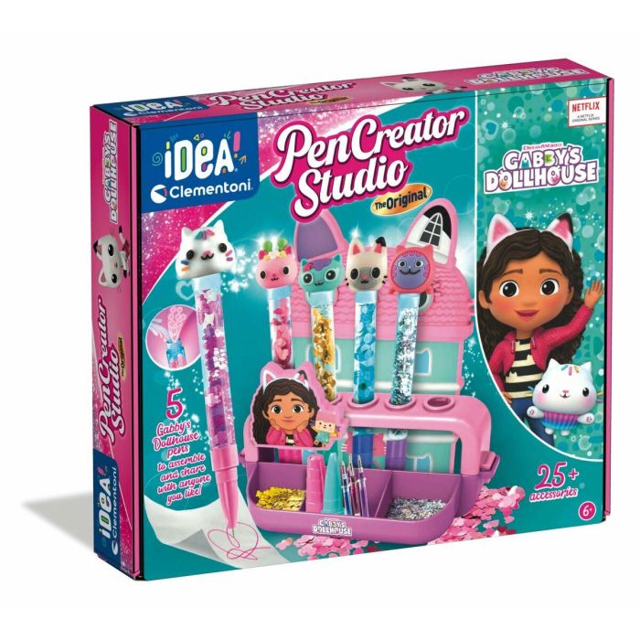 Clementoni 8005125182039 Taller de Plumas Edición Gabby y la Casa Mágica 13