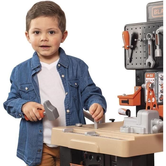 Black+Decker Mega Centro Taller de Bricolaje Infantil completo con Herramientas y Accesorios. Incluye Mecánica, Fontanería, Pintura, Carpintería. 2 Black+Decker Mega Centro Taller de Bricolaje Infantil completo con Herramientas y Accesorios. Incluye Mecánica, Fontanería, Pintura, Carpintería. 2