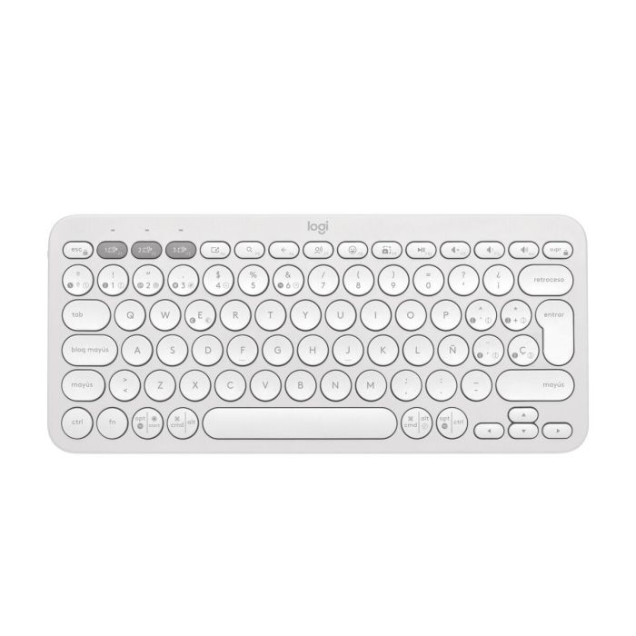 Teclado Inalámbrico Logitech K380s Blanco Qwerty Español