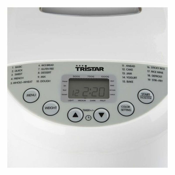 Panificadora Tristar BM-4586 550W 3 Panificadora Tristar BM-4586 550W 3