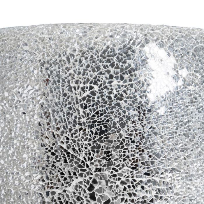 Jarrón Blanco Fibra de Vidrio Decoración 34 X 34 X 127 cm