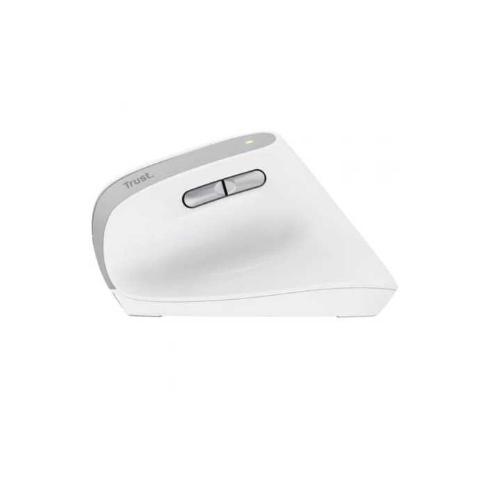 Trust Ratón Ergonómico Inalámbrico Bayo II Recargable Blanco 25398 Hasta 2400 DPI 2