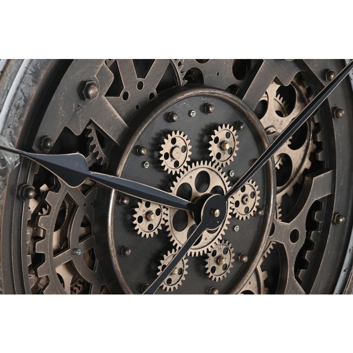 Reloj Pared Loft DKD Home Decor Dorado 9.5 x 117 x 117 cm 2