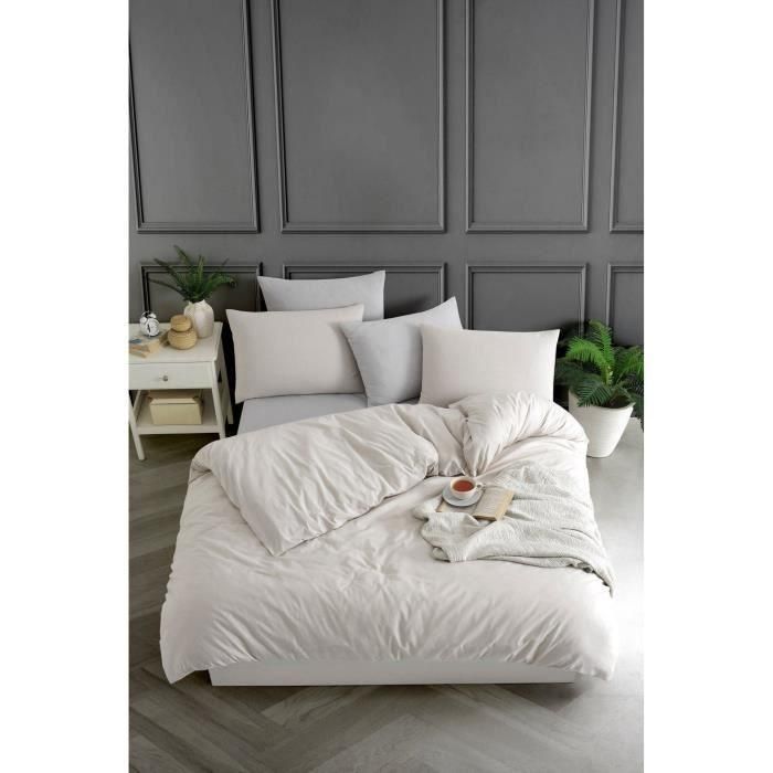 Juego de Cama ASI8684283020133 - Funda Nórdica 220x240 cm + 2 Fundas Almohada 60x60 cm - 70% Algodón, 30% Poliéster - Beige 0 Juego de Cama ASI8684283020133 - Funda Nórdica 220x240 cm + 2 Fundas Almohada 60x60 cm - 70% Algodón, 30% Poliéster - Beige 0