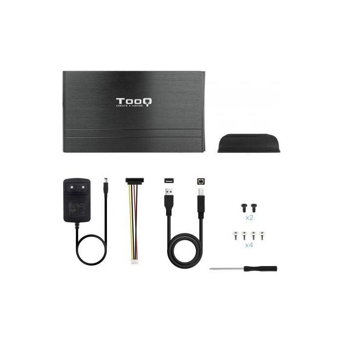 TooQ TQE-3520B Caja Externa para Disco Duro 3.5 pulgadas, Interfaz USB 2.0 (480 Mbps), compatible con SATA/IDE, hasta 8TB, de Aluminio Negro 4 TooQ TQE-3520B Caja Externa para Disco Duro 3.5 pulgadas, Interfaz USB 2.0 (480 Mbps), compatible con SATA/IDE, hasta 8TB, de Aluminio Negro 4