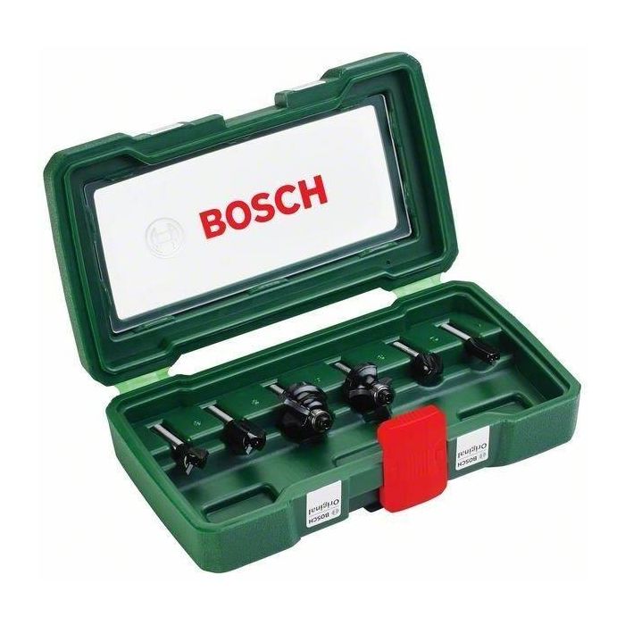 Bosch Set 6 Fresas de Carburo para Vástago de 6mm 0 Bosch Set 6 Fresas de Carburo para Vástago de 6mm 0