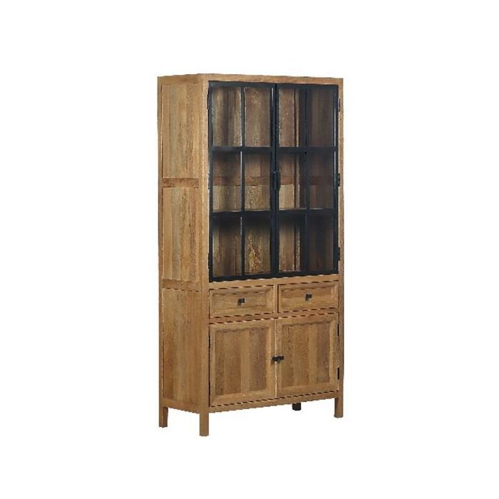 DKD Home Decor Vitrina Loft Madera Mango Metal 100 x 42 x 195 cm