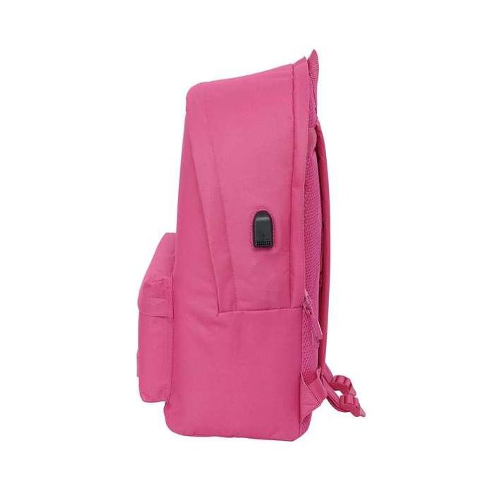 Safta Mochila Doble para Portátil 15,6"+USB Munich Básicos Fucsia 31x44x18 cm 2 Safta Mochila Doble para Portátil 15,6"+USB Munich Básicos Fucsia 31x44x18 cm 2