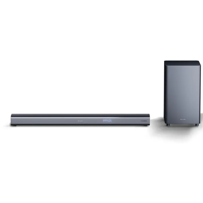 Sharp HT-SBW460 Barra de Sonido 3.1 Canales con Dolby Atmos, Bluetooth 4.2 - Gris