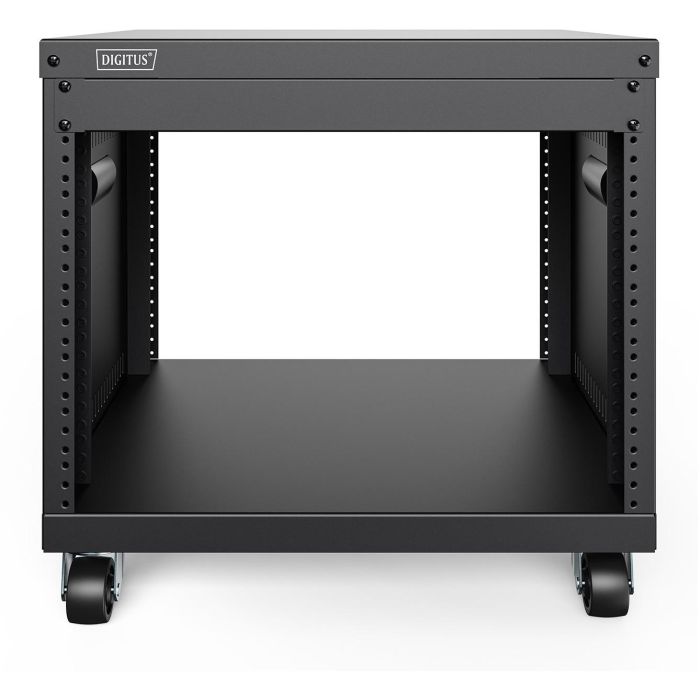 Digitus Rack para Equipos Universal de 19 pulgadas, con Ruedas, 8U, 136kg, Acero Negro