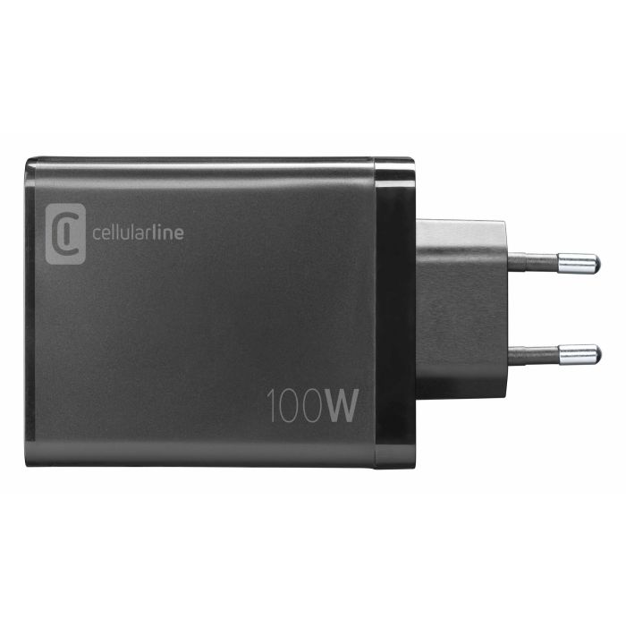 Cellularline Multipower Nano 100W Reiselader 4 Port GaN Black 2 Cellularline Multipower Nano 100W Reiselader 4 Port GaN Black 2