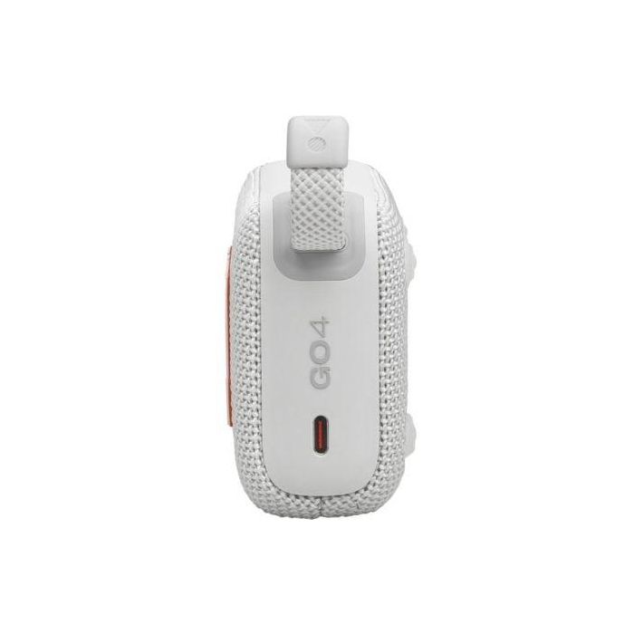 JBL GO 4 Altavoz Bluetooth Portátil Blanco con Graves Potentes, Sonido JBL Pro, IP67 Resistencia Agua y Polvo, 7h Autonomía 3