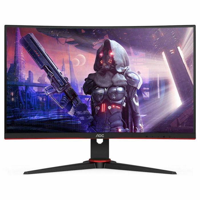 Aoc Monitor Led 23.6 Pulgadas C24 gr2Ae Full HD, Curvo, 165Hz, FreeSync, 1ms, VA, Negro/Rojo 18