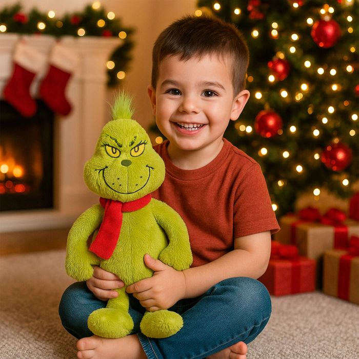 Peluche The Grinch Rojo Poliéster Felpa (4 Unidades) 2