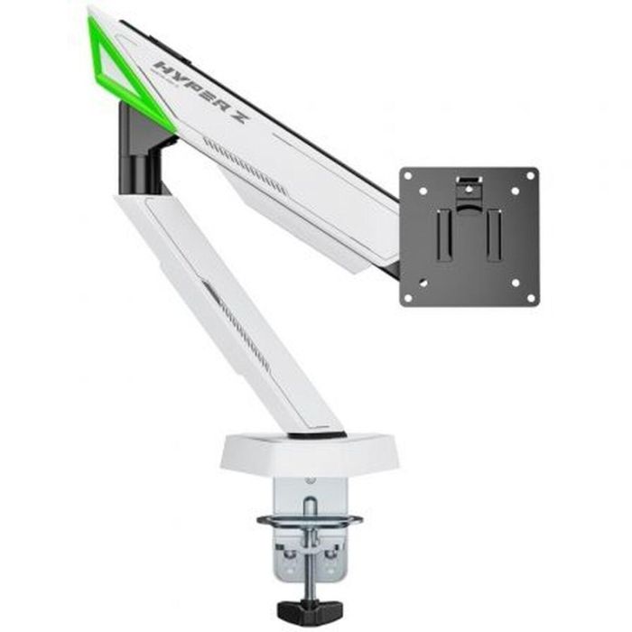 AISENS - SOPORTE DE MESA GAMING CONTRAPESO GIRATORIO E INCLINABLE PARA MONITOR/TV 16KG (3 PIVOTES, 1 BRAZO) DE 17-49, NEGRO-BLANCO