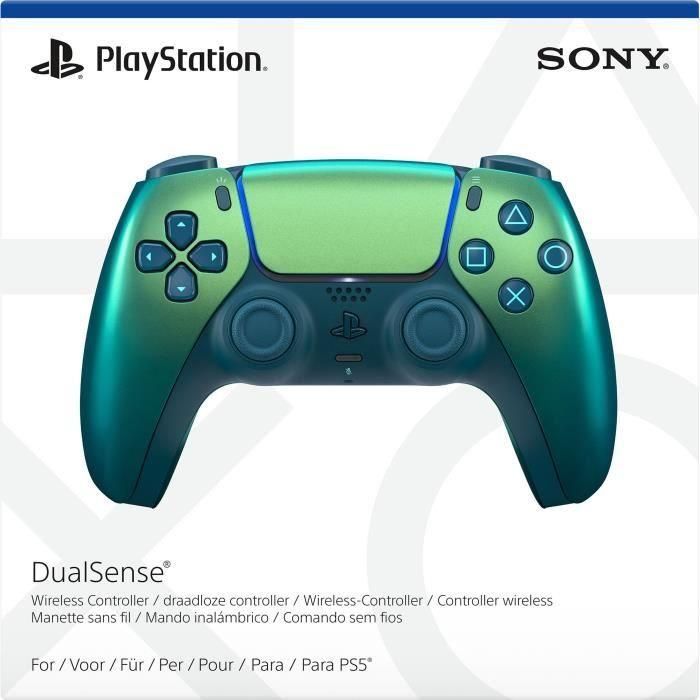 Sony PS5DSTEAL Mando Inalámbrico DualSense Edición Chroma Teal Compatible con PlayStation 5 y PC 4
