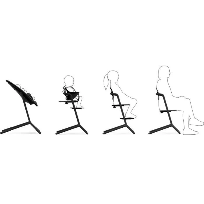 Cybex Gold Trona escalable y ajustable Lemo 2 - Impresionante negro CYB1707265088186 2 Cybex Gold Trona escalable y ajustable Lemo 2 - Impresionante negro CYB1707265088186 2