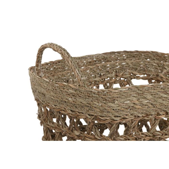 Cesta Tropical DKD Home Decor Natural 35 x 35 x 45 cm Set de 3 3 Cesta Tropical DKD Home Decor Natural 35 x 35 x 45 cm Set de 3 3