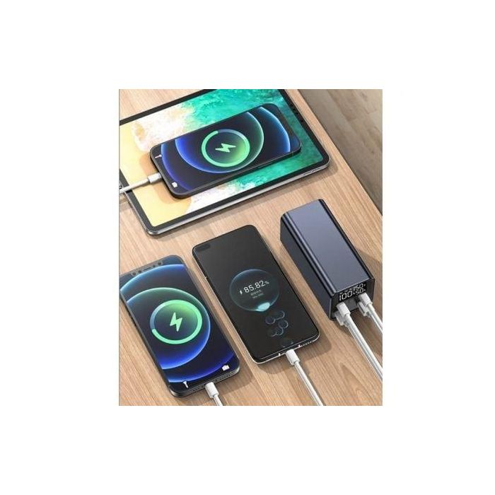 Leotec LEPOW65W20K Batería Externa 20000 mAh Power Bank 65W PD para Portátil, 4 Salidas USB-A/C, Panel LCD Negro 3 Leotec LEPOW65W20K Batería Externa 20000 mAh Power Bank 65W PD para Portátil, 4 Salidas USB-A/C, Panel LCD Negro 3