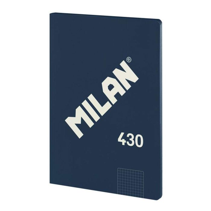Milán Cuaderno A4 Cuadriculado Encolado Azul Marino, 48 Hojas 95 g/m², Microperforado, Colección 430 Since 1918 0 Milán Cuaderno A4 Cuadriculado Encolado Azul Marino, 48 Hojas 95 g/m², Microperforado, Colección 430 Since 1918 0