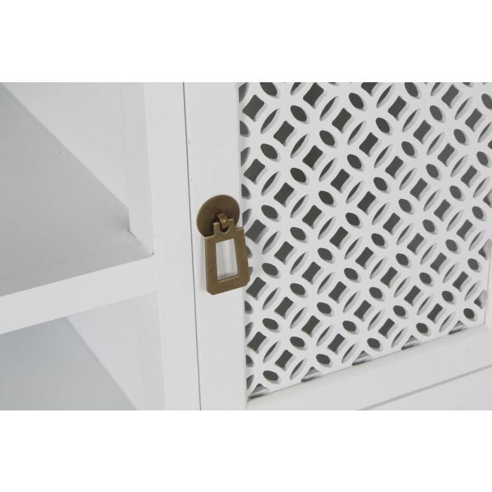 DKD Home Decor Mueble TV Tradicional Arabe white Blanco Marron Claro 120 x 45 x 58 cm 4