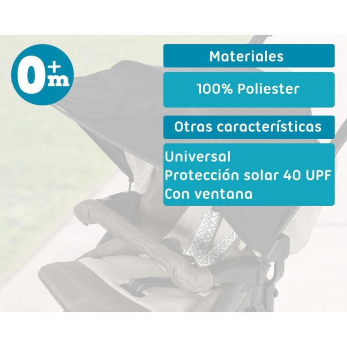 Parasol Adicional Para Cochecito Infantil Negro 4 Parasol Adicional Para Cochecito Infantil Negro 4