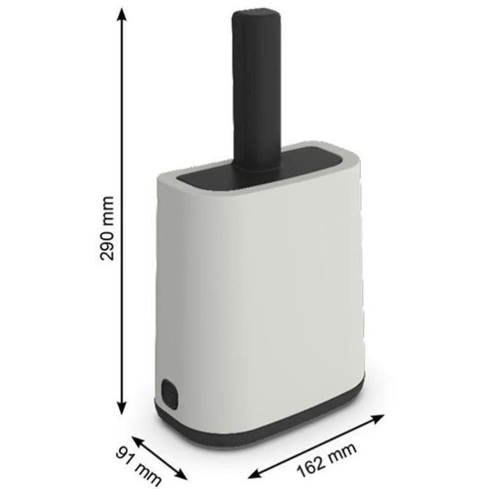 Rotho Mypet Pala para Arenero Biala con Soporte y Almacenamiento de Bolsas, Plástico Reciclado, Color Blanco Mistletoe 3