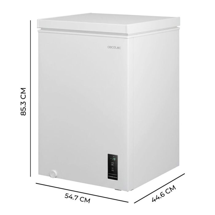 Cecotec Congelador Horizontal 99L Bolero CoolMarket Chest 99P Blanco E 38dB LED 1